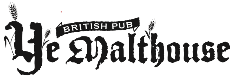 Ye Malthouse のブラックレター書体のロゴ
